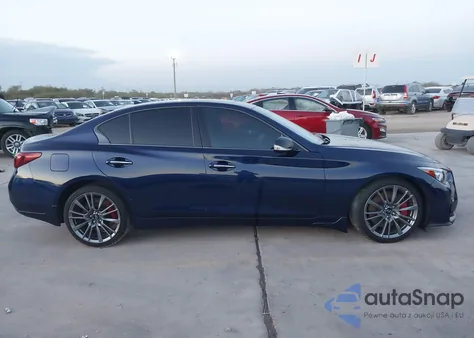 2021 Infiniti Q50 Red Sport 400 z USA, uszkodzony, nr VIN JN1FV7DP5MM850445